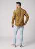 Casual Dress Shirts For Men PORTE NOTRE DAME PARIS JAUNE – GERMENS artfashion – 100 % Cotton - Size XL