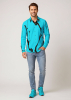 Descubre las coloridas camisas de hombre LEBENSADER AQUAMARIN, 100 % algodón