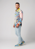 Entdecke bunte Hemden Herren PETER PIRATE´S MOSAIC PIEK - 100% Baumwolle