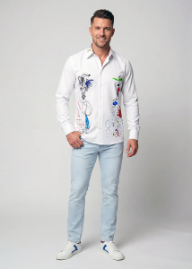 Descubre las camisas de colores para hombre de GERO & GREGOR - 100 %...
