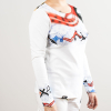 PINITIKI - Camiseta de manga larga de colores para mujer
