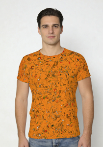 Camisetas originales para hombre - Camiseta de cuello redondo - 100 % algodón - GERMENS - 100 % algodón - GERMENS artfashion - Talla L