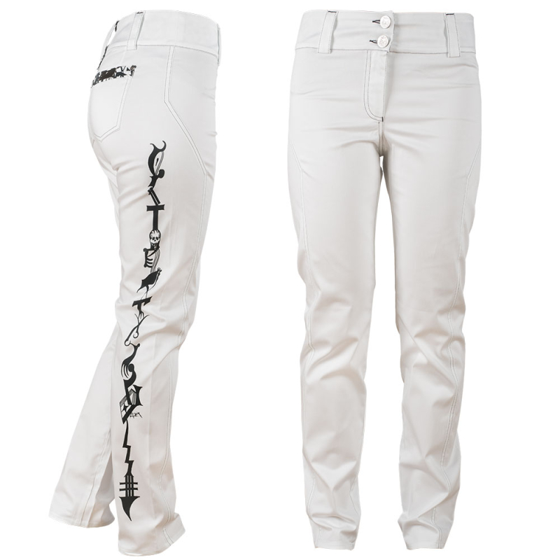 SAVILLE - Pantalones blancos de mujer - GERMENS