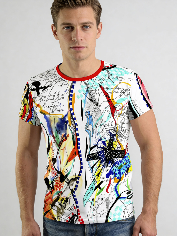 ausgefallene T-Shirts für Männer - PARADIES - 100 % Baumwolle - GERMENS artfashion - Größe L