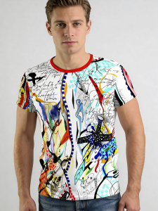 ausgefallene T-Shirts für Männer - PARADIES - 100 % Baumwolle - GERMENS artfashion - Größe L