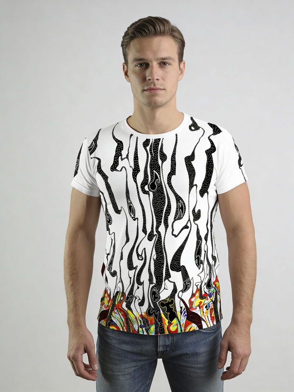 ausgefallene T-Shirts für Männer - FINLAY - 100 % Baumwolle - GERMENS artfashion - Größe 3XL