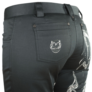 Pantalones negros de mujer «DRACHENTÖTER» de Germens
