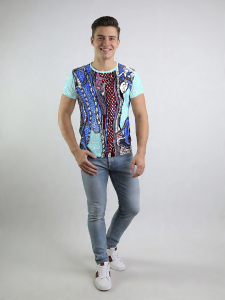 Camisetas exclusivas para hombre - JIMIMBI BLUES - 100 % algodón -...