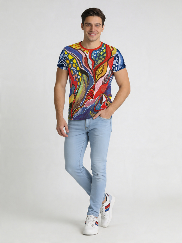 ausgefallene T-Shirts für Männer - MYSTERIAL - 100 % Baumwolle - GERMENS artfashion - Größen S bis 5XL