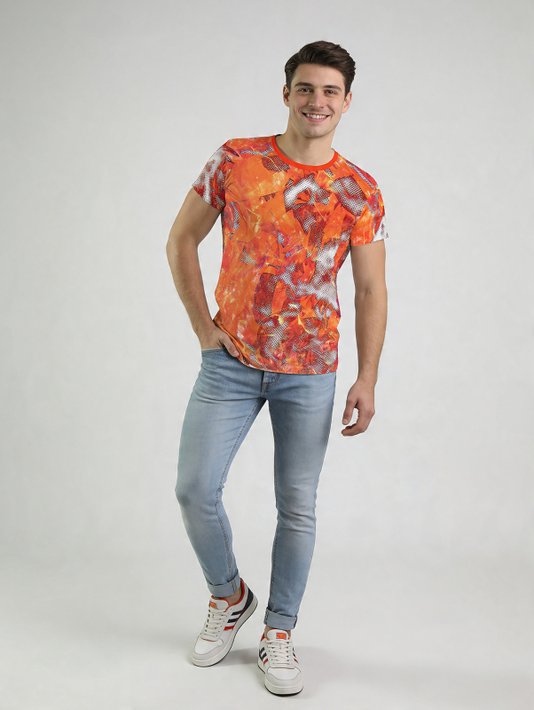 ausgefallenes T-Shirt für Männer - IGNIS AERI - 100 % Baumwolle - GERMENS artfashion - Größen S bis 5XL