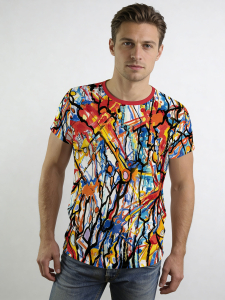 ausgefallene T-Shirts für Männer - KNOCKOUT - 100 % Baumwolle - GERMENS artfashion - Größe S
