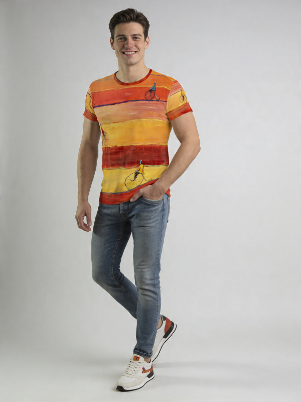 ausgefallene T-Shirts für Männer - REARTRO - 100 % Baumwolle - GERMENS artfashion - Größen S bis 5XL