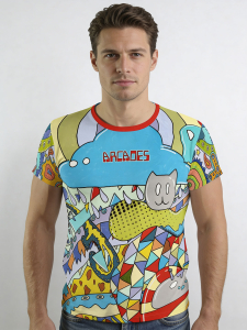 ausgefallene T-Shirts für Männer - ARCADES - 100 % Baumwolle - GERMENS artfashion - Größe 5XL