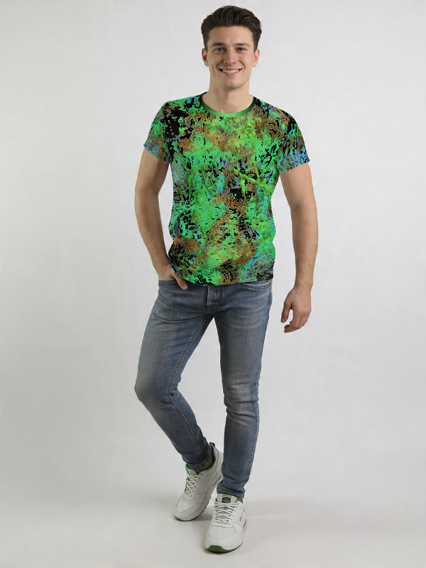ausgefallene T-Shirts für Männer - SAVE THE RAINFOREST - 100 % Baumwolle - GERMENS artfashion - Größen S bis 5XL