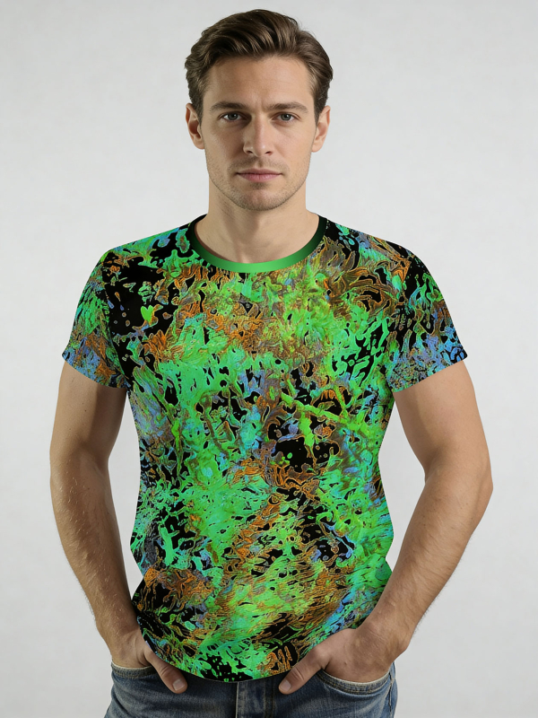 ausgefallene T-Shirts für Männer - SAVE THE RAINFOREST - 100 % Baumwolle - GERMENS artfashion - Größe M