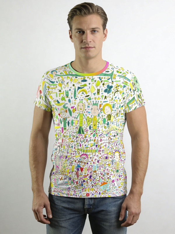 Camisetas originales para hombre - KÖNIGREICH GLÜCK - 100 % algodón - GERMENS artfashion - Talla S