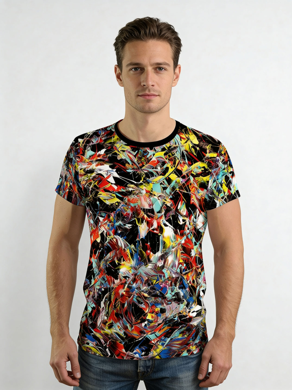 Unique T-shirts for men - SUPERFLASH - 100% cotton - GERMENS artfashion - Sizes S to 5XL