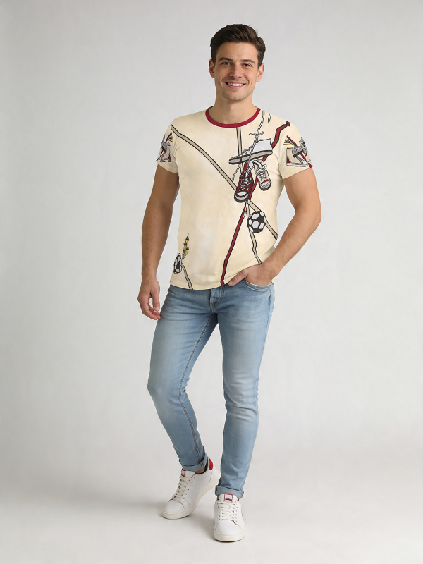 ausgefallene T-Shirts für Männer - LEIDENSCHAFT - 100 % Baumwolle - GERMENS artfashion - Größen S bis 5XL
