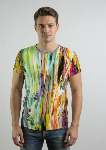 Camisetas originales para hombre - THE COLORS OF MIAMI - 100 % algodón - GERMENS artfashion - Talla XXL