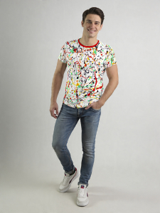 ausgefallene T-Shirts für Männer - FRISKY - 100 % Baumwolle - GERMENS artfashion - Größe M