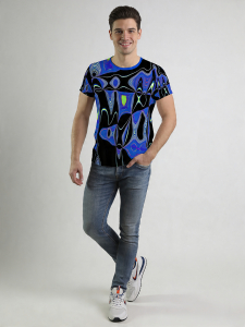ausgefallene T-Shirts für Männer - CHICAGO FUNKY - 100 % Baumwolle - GERMENS artfashion - Größe S