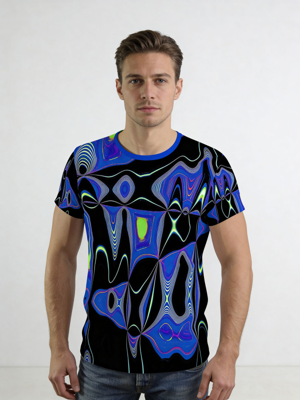 ausgefallene T-Shirts für Männer - CHICAGO FUNKY - 100 % Baumwolle - GERMENS artfashion - Größe L