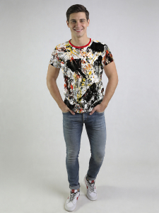 ausgefallene T-Shirts für Männer - GERMANIO - 100 % Baumwolle - GERMENS artfashion - Größe S