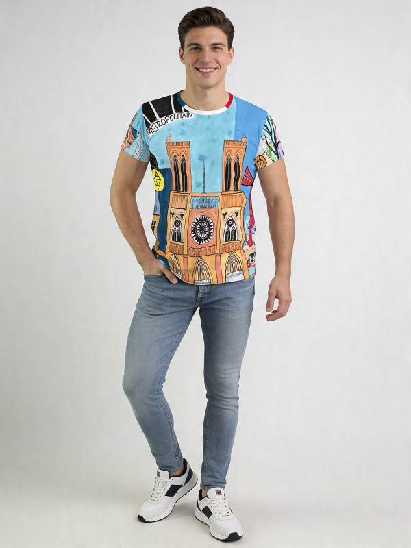 ausgefallene T-Shirts für Männer - SAVOIR VIVRE PARIS - 100 % Baumwolle - GERMENS artfashion - Größen S bis 5XL