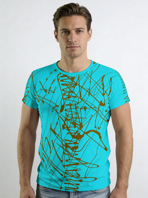 Camisetas originales para hombre - Camiseta de cuello redondo - 100 % algodón - GERMENS - 100 % algodón - GERMENS artfashion - Talla 4XL