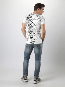 Camisetas exclusivas para hombre - DENADA WHITE - 100 % algodón -...