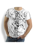 Camisetas originales para hombre - DENADA WHITE - 100 % algodón - GERMENS artfashion - Tallas de la S a la 5XL