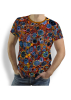 Camisetas originales para hombre - CIRCULI SANGRIA - 100 % algodón - GERMENS artfashion - Tallas de la S a la 5XL