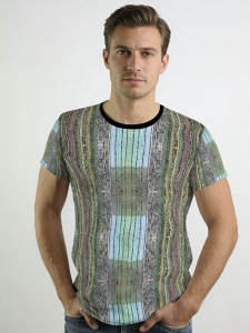 ausgefallene T-Shirts für Männer - MURAKAMIS BRÜCKE - 100 % Baumwolle - GERMENS artfashion - Größe S