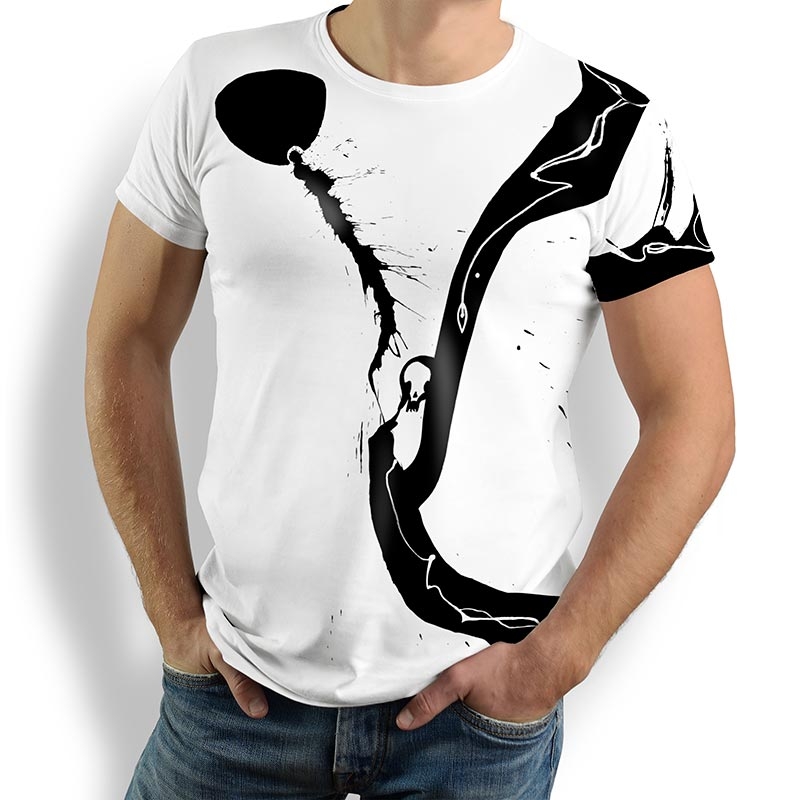 ausgefallene T-Shirts für Männer - HARA - 100 % Baumwolle - GERMENS artfashion - Größen S bis 5XL