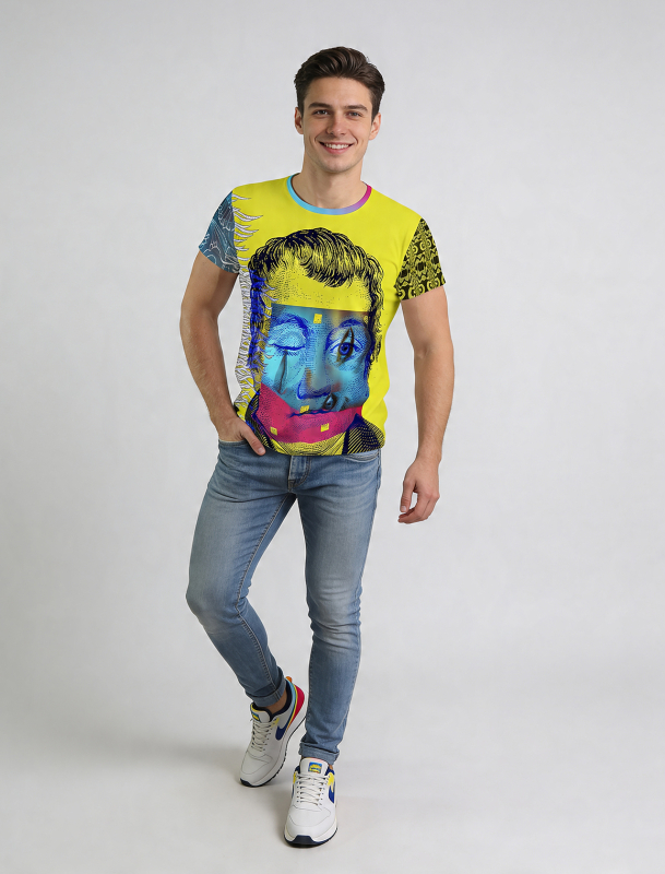 ausgefallene T-Shirts für Männer - PINK MARTINI - 100 % Baumwolle - GERMENS artfashion - Größen S bis 5XL