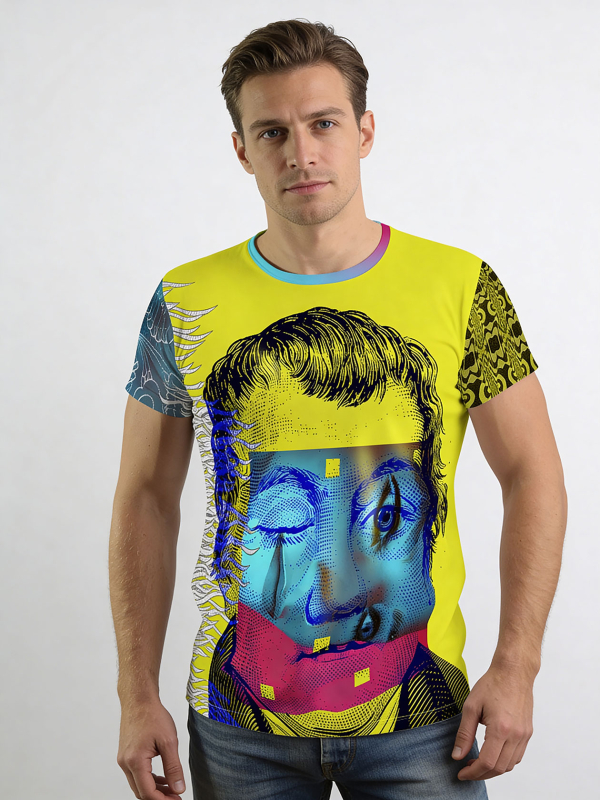 ausgefallene T-Shirts für Männer - PINK MARTINI - 100 % Baumwolle - GERMENS artfashion - Größe S