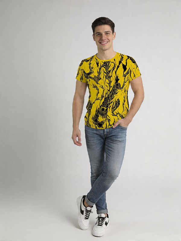 Camisetas originales para hombre - DORNENPRINZ GOLD - 100 % algodón - GERMENS artfashion - Tallas de la S a la 5XL