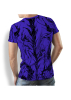 Bedruckte T Shirts DORNENPRINZ INDIGO – GERMENS artfashion – 100 % Baumwolle - Größe XXL