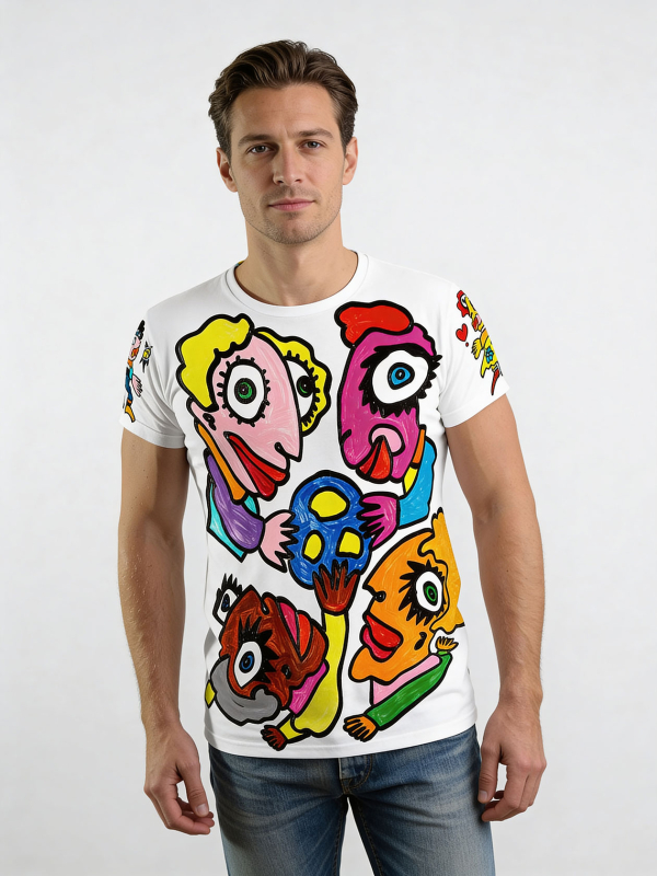 Camisetas exclusivas para hombre - LIEBE - 100 % algodón - GERMENS artfashion - Tallas de la S a la 5XL