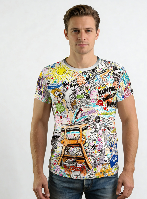 Camisetas exclusivas para hombre - I LOVE RUHRPOTT - 100 % algodón - GERMENS artfashion - Tallas de la S a la 5XL