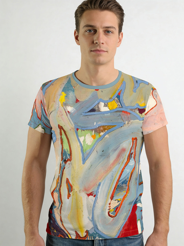Camisetas exclusivas para hombre - PETER PIRATES MOSAIC PIEK - 100 % algodón - GERMENS artfashion - Tallas de la S a la 5XL