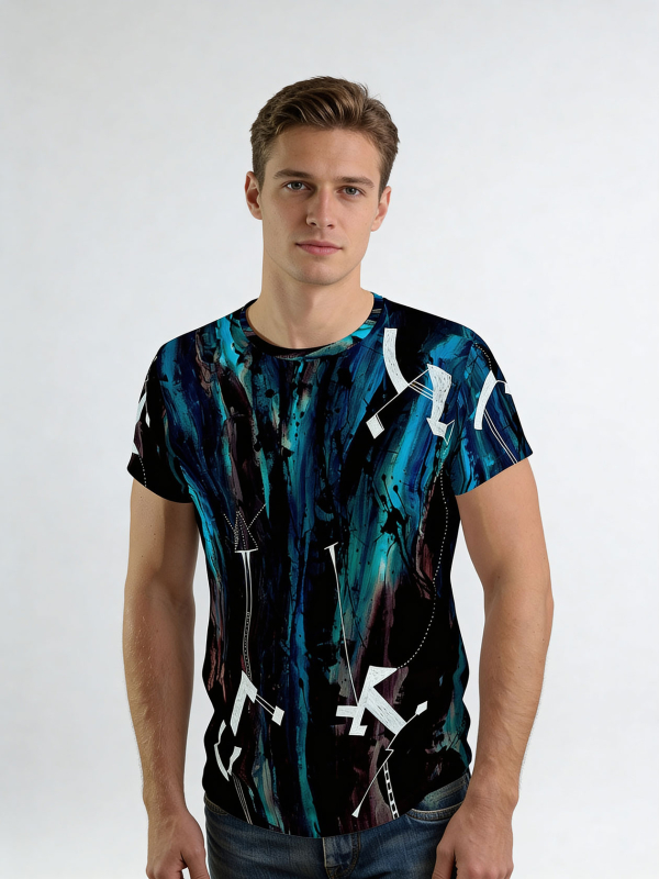 Unique T-shirts for men - NIGHT NOMAD - 100% cotton - GERMENS artfashion - Sizes S to 5XL