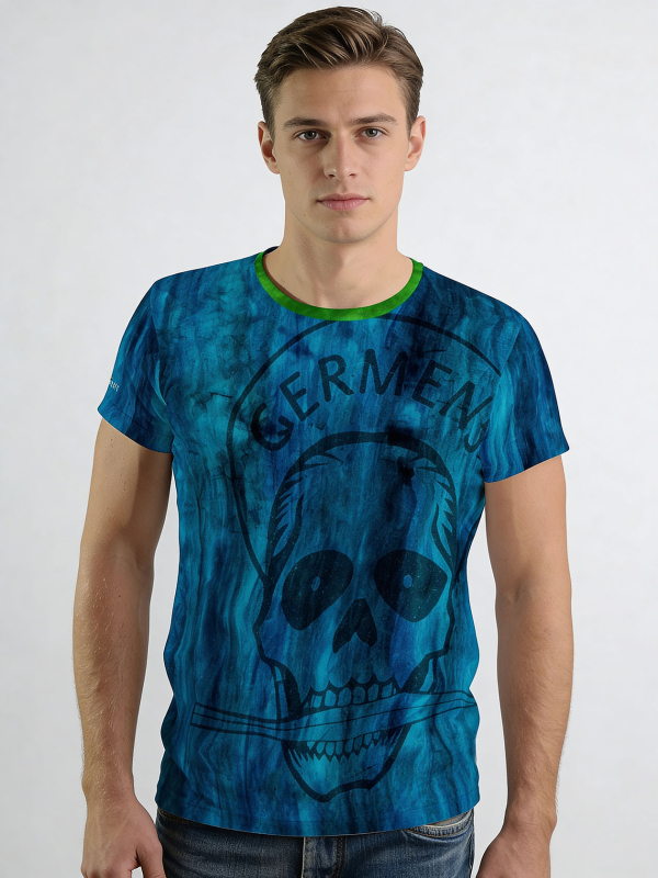 Unique T-shirts for men - BLUEMAN - 100% cotton - GERMENS artfashion - Sizes S to 5XL