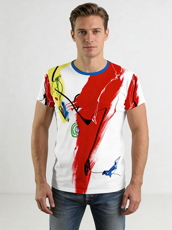 Camisetas exclusivas para hombre - SWING - 100 % algodón - GERMENS artfashion - Tallas de la S a la 5XL