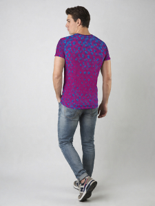 Camisetas exclusivas para hombre - HEXAGON AMETHYST - 100 % algodón...