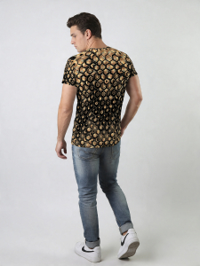 Camisetas exclusivas para hombre - HEXAGON COBRE - 100 % algodón -...
