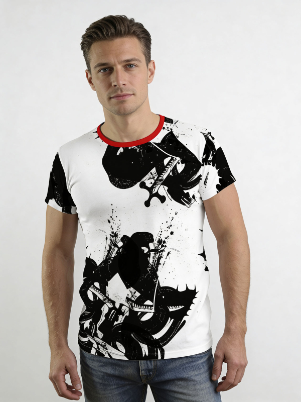 ausgefallene T-Shirts für Männer - COBRA - 100 % Baumwolle - GERMENS artfashion - Größe XXL