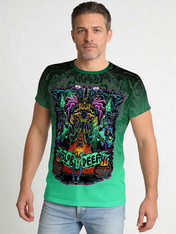 Unique T-shirts for men - BLOB DEEP - 100% cotton - GERMENS artfashion - Sizes S to 5XL