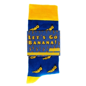LETS GO BANANAS - Blau gelbe Socke - Unisex