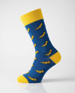 LETS GO BANANAS - Blau gelbe Socke - Unisex